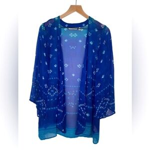 Soft Surroundings Sheer Blue Topper